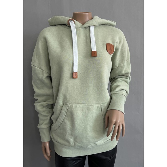 Wanakome Sweaters - Wanakome Hoodie Women XS Billie Oversized Pullover Terry Sweatshirt Aloe Green